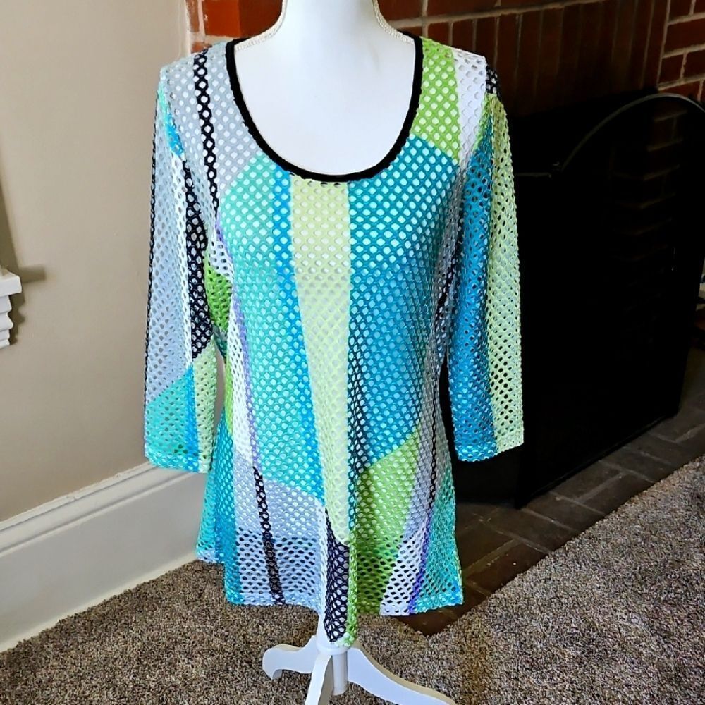 Lynn Ritchie Silver Mesh Top